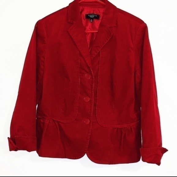 Red Corduroy Blazer - Picture 1 of 5